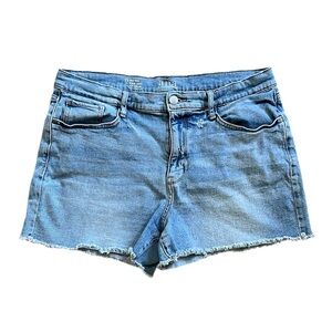 a.n.a. Medium Wash High Waist Denim Blue Jean Shorts Size 12 inseam 3.5 Summer